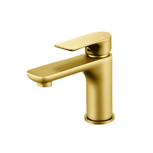VOG Series Brushed Yellow Gold Basin Mixer Tap
