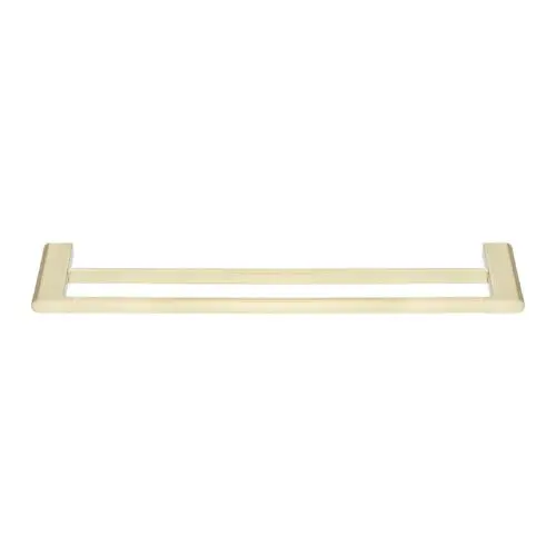 VOG- 600mm Light Brushed Brass Double Towel Rail