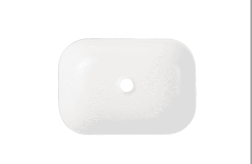 455x320x135mm Matte White Above Counter Ceramic Basin