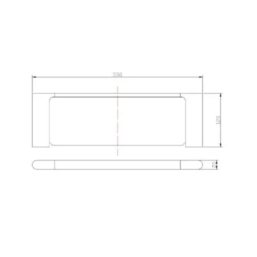 VOG Chrome Glass Shelf