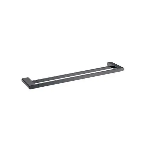 VOG Series Gun Metal Grey Double Towel Rail 600mm
