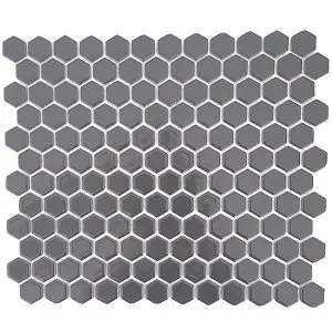 GREY HEXAGONAL MOSAIC SHEET
