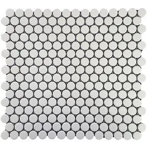 PENNY ROUND WHITE ON SHEET
