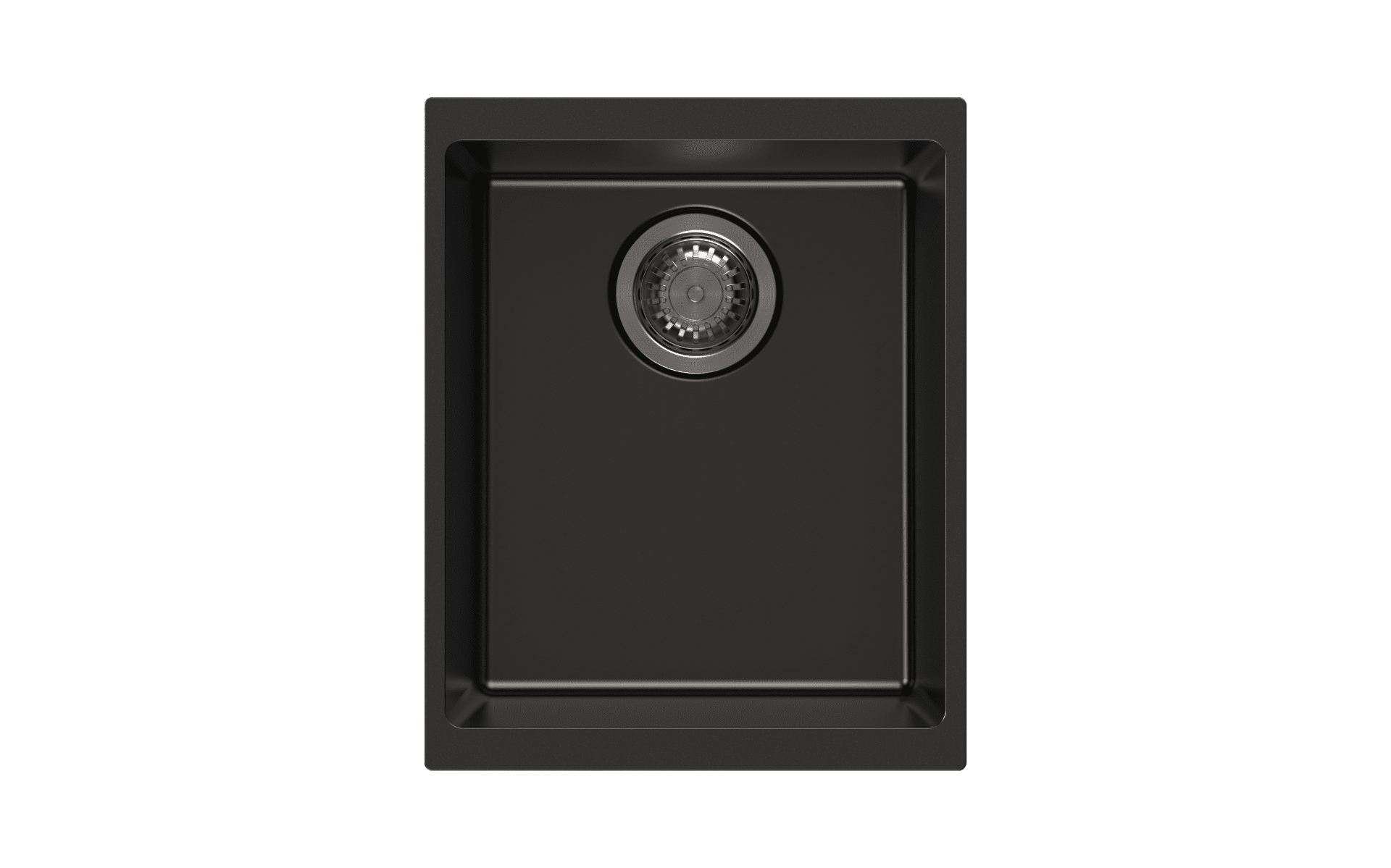 370 x 460 x 200mm Carysil Enigma 100N Single Bowl Granite Kitchen/Laundry Sink Top/Flush/Under Mount