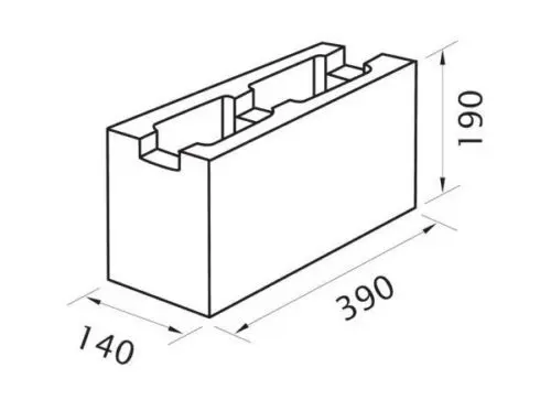 Grey Block 140mm