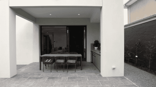 Elegant Noir Flamed Granite