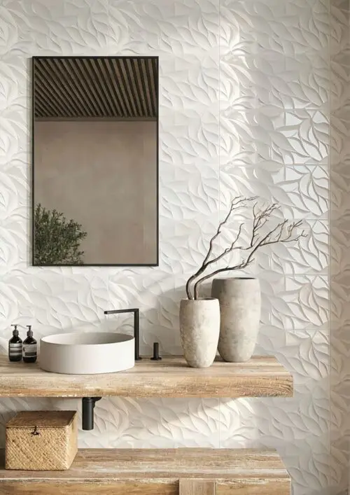 Capuciino Forma Wall - White Botanica Gloss - FORBTG36 - Application