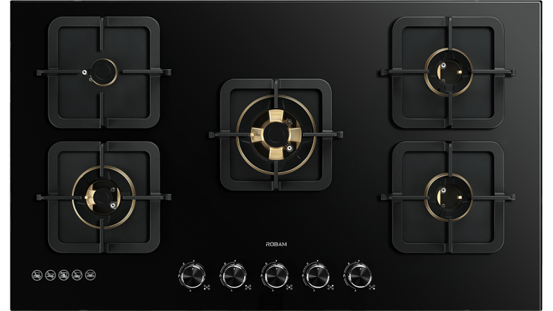 ROBAM B520 Glass 5 Burner (900mm)