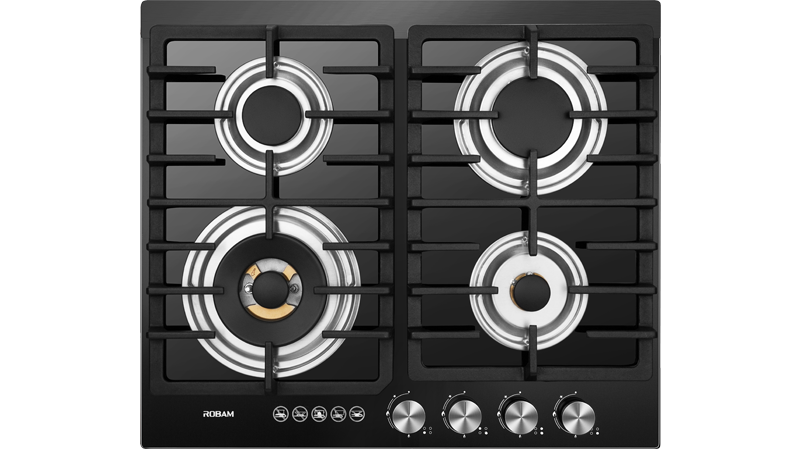 ROBAM B410 Glass 4 Burner (600mm)