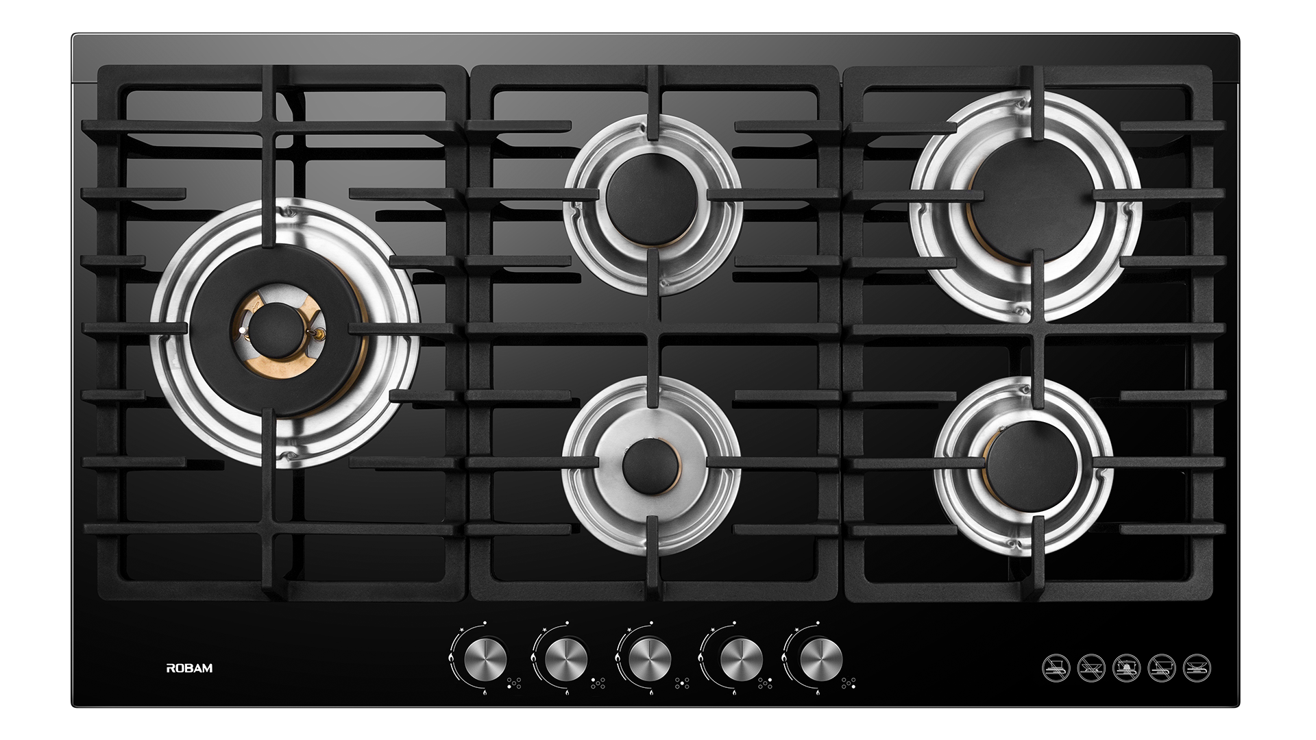 ROBAM B510 Glass 5 Burner (900mm)
