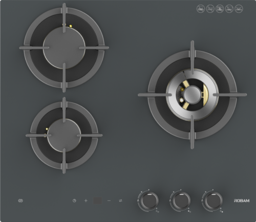 ROBAM H32G Glass 3 Burners (600mm)
