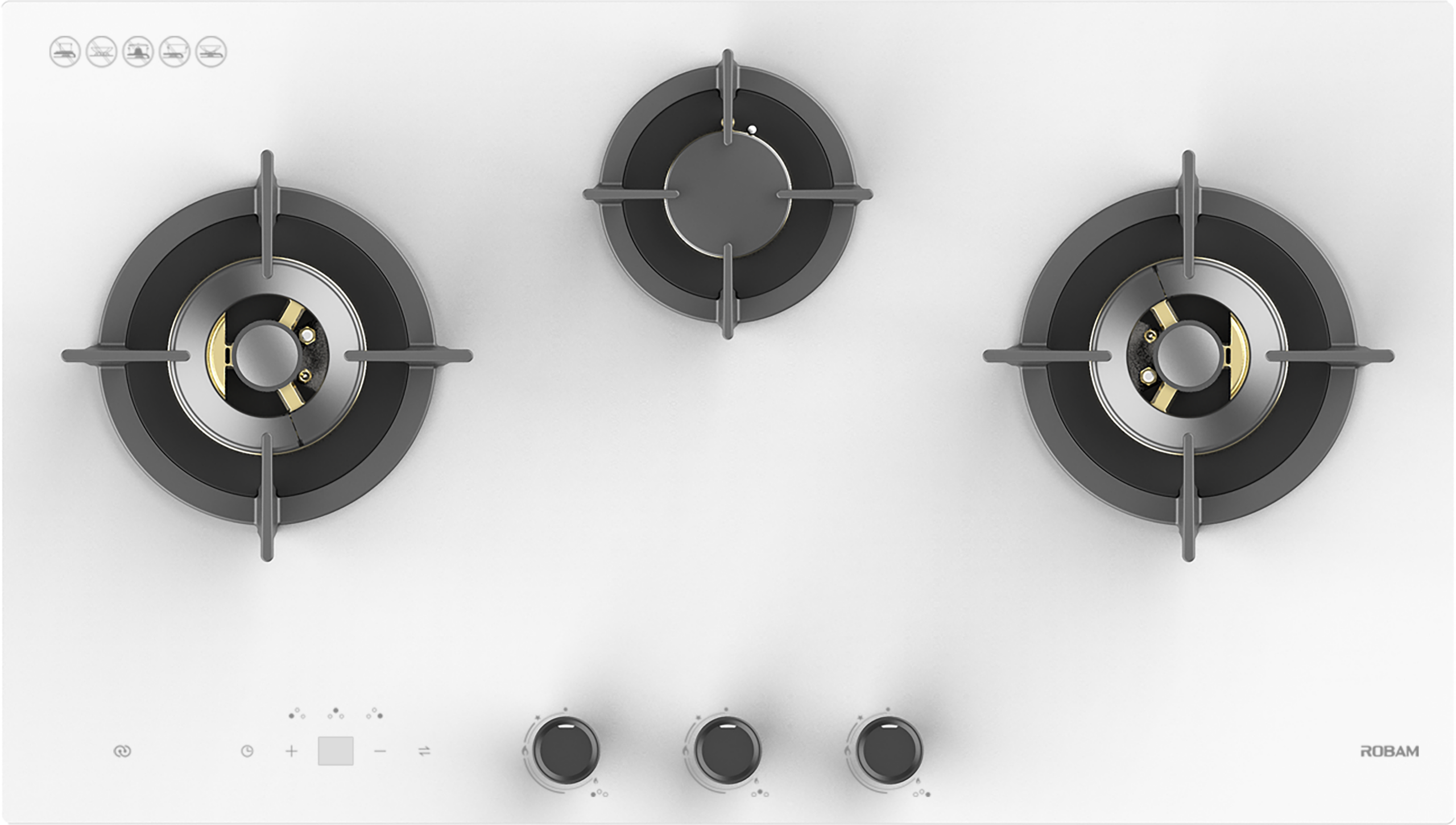 ROBAM H31W Glass 3 Burners (900mm)