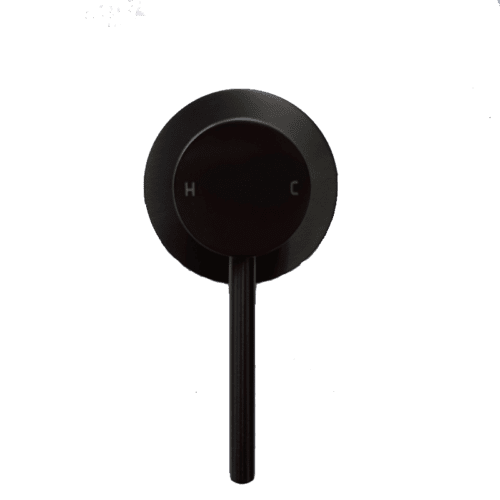 LUCID PIN - Black Wall Mixer （ 80MM Cover Plate ）