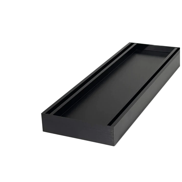 Muses Aluminium Brushed Black Ezy Flow Tile Insert Grate 300 * 100 * 21mm