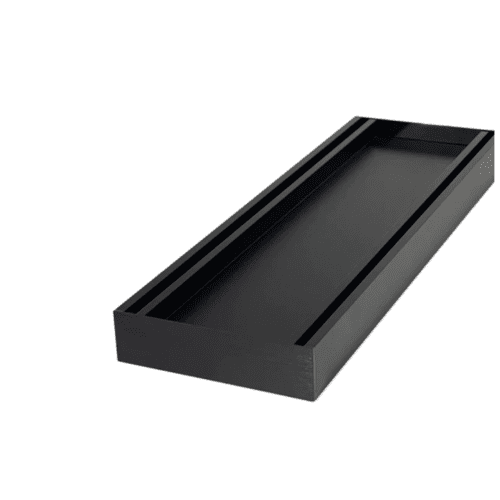 Muses Aluminium Slimline Tile Insert Brushed Black 300 * 100 * 35mm