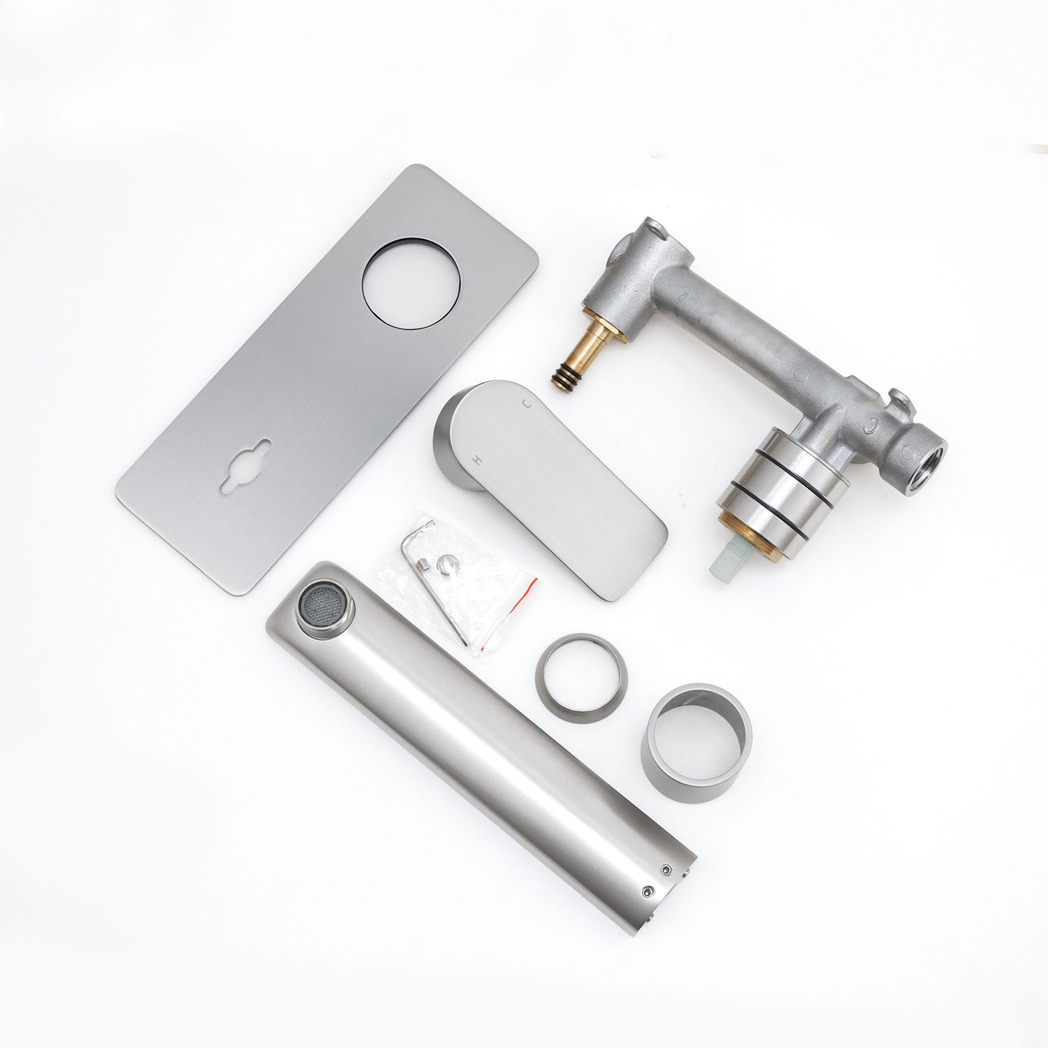 VOG- Brushed Nickel Spout Mixer