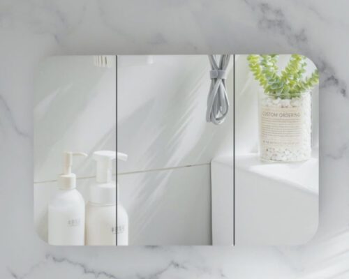 CARYSIL 1200x800mm Grand Matte White Shaving Cabinet