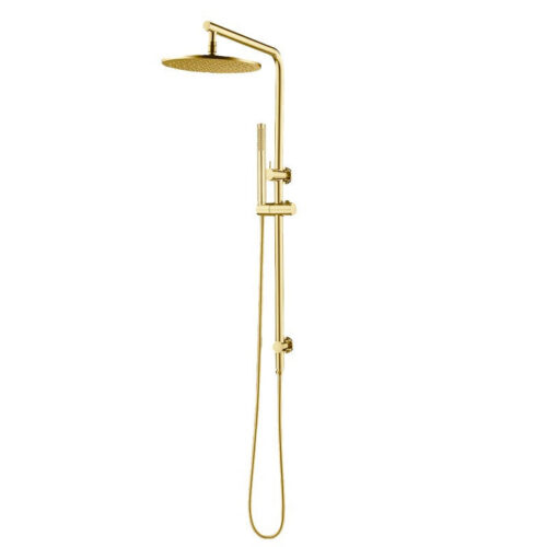 10" Light Brushed Brass Shower Station