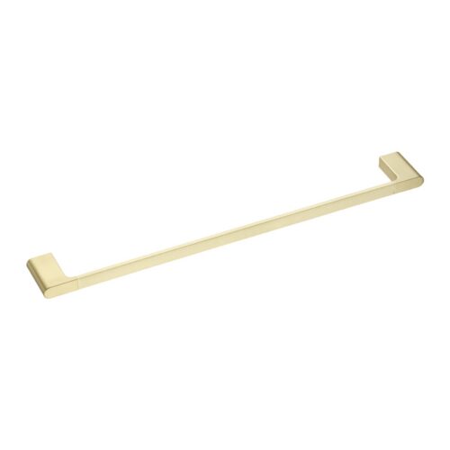 VOG Series Light Brushed Brass Single Towel Rail 600mm