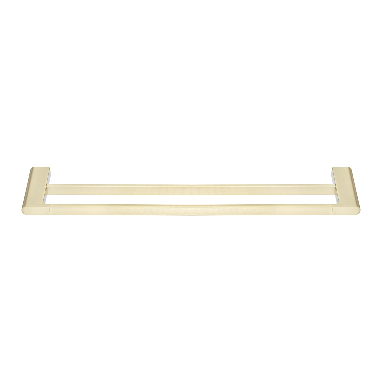 VOG- 600mm Light Brushed Brass Double Towel Rail