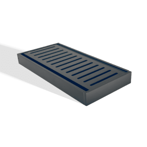 Muses Aluminium Brushed Black Ezy Flow Floor Grate 300 * 100 * 21 mm