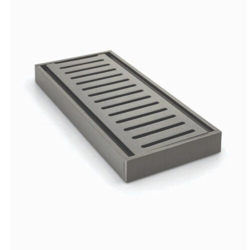 Muses Aluminium Gunmetal Ezy Flow Floor Grate 300 * 100 * 21mm