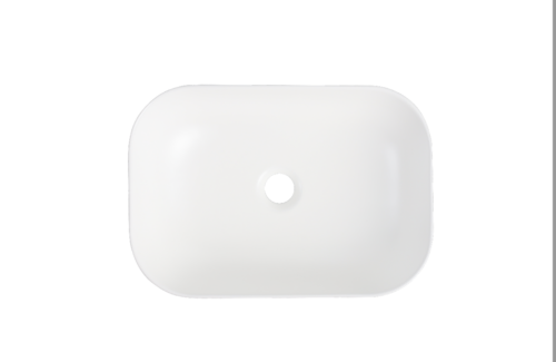 455x320x135mm Matte White Above Counter Ceramic Basin