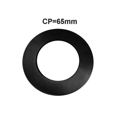 Matte Black Round Cover Plate 65mm