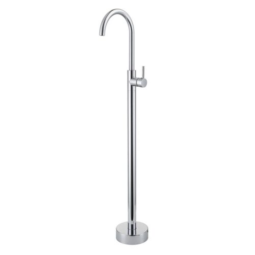 Norico Pentro Round Chrome Solid Brass Freestanding Mixer