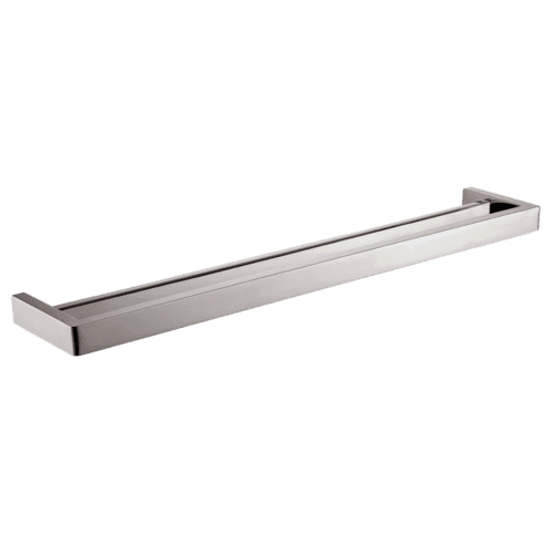 IVANO Series Square Brushed Nickel Double Towel Rail 800mm