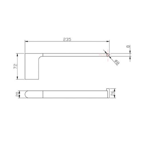 VOG Series Brushed Nickel Towel Ring