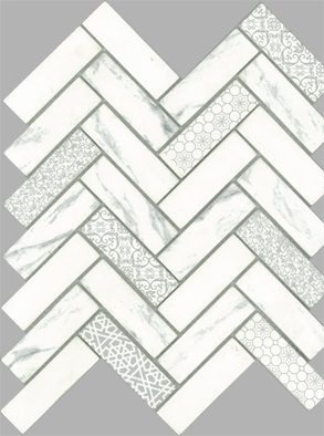 MOSAIC SIGNATURE HERRINGBONE GLASS