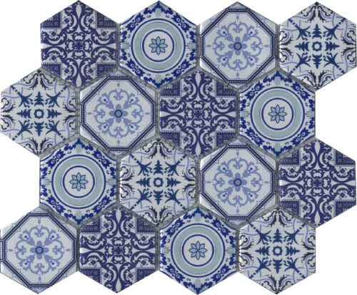 MOSAIC VIEWGRES ARABIA HEXAGON GLASS
