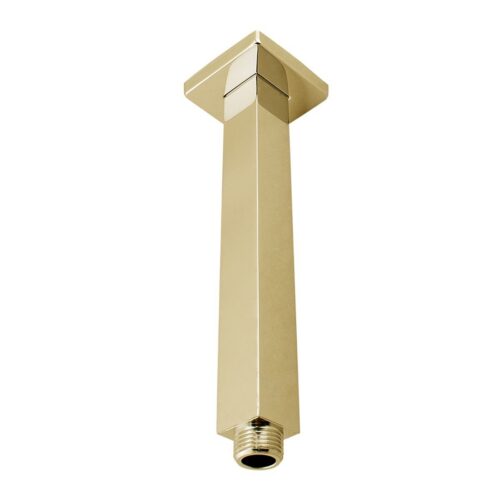 Norico Cavallo 200mm Brushed Yellow Gold Square Ceiling Shower Arm