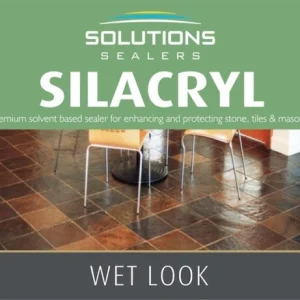 Silacryl Wet Look solvent-based acrylic stone sealer for slate and porous masonry