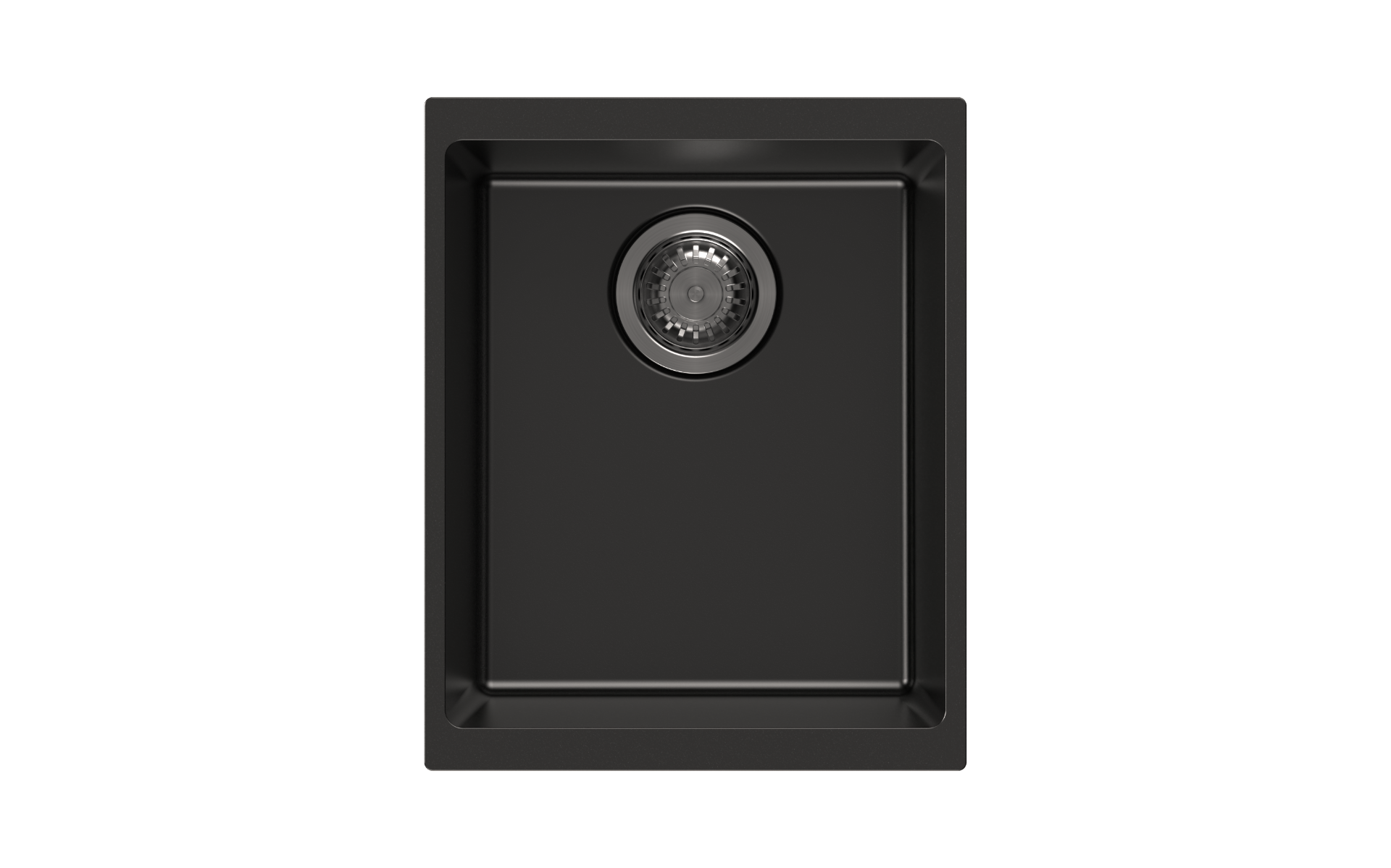 370 x 460 x 200mm Carysil Enigma 100N Single Bowl Granite Kitchen/Laundry Sink Top/Flush/Under Mount