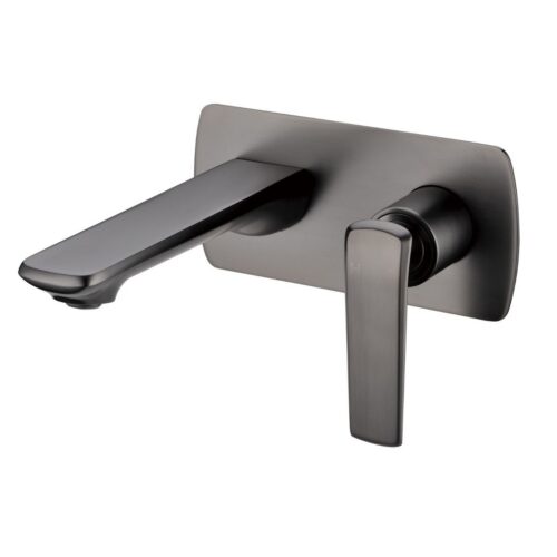 Norico Esperia Gun Metal Grey Wall Mixer With Spout