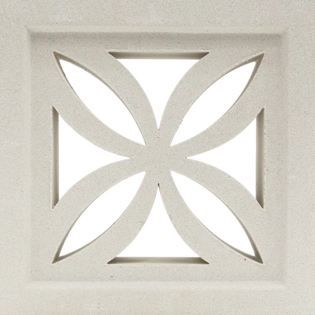 Flowers Coloured Breeze Block 190mm x 190mm x 65mm