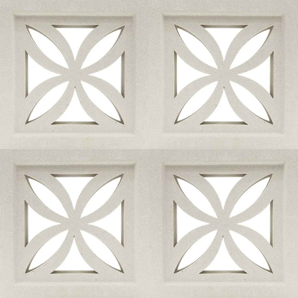 Flowers Coloured Breeze Block 190mm x 190mm x 65mm - Image 2
