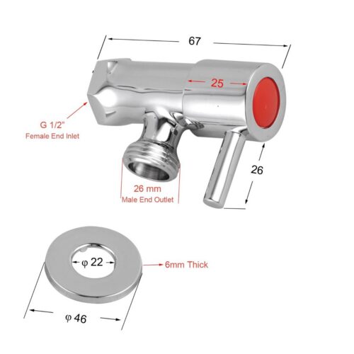 Norico Pentro Gun Metal Grey Round Brass Washing Machine Taps Set