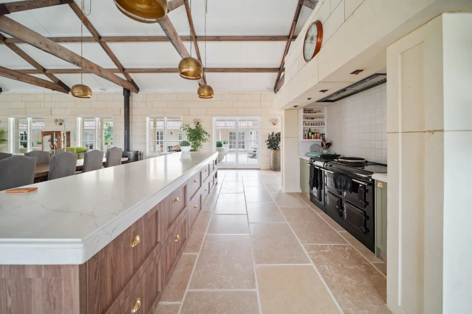 Sinai Pearl Brushed Limestone Tiles - Image 2