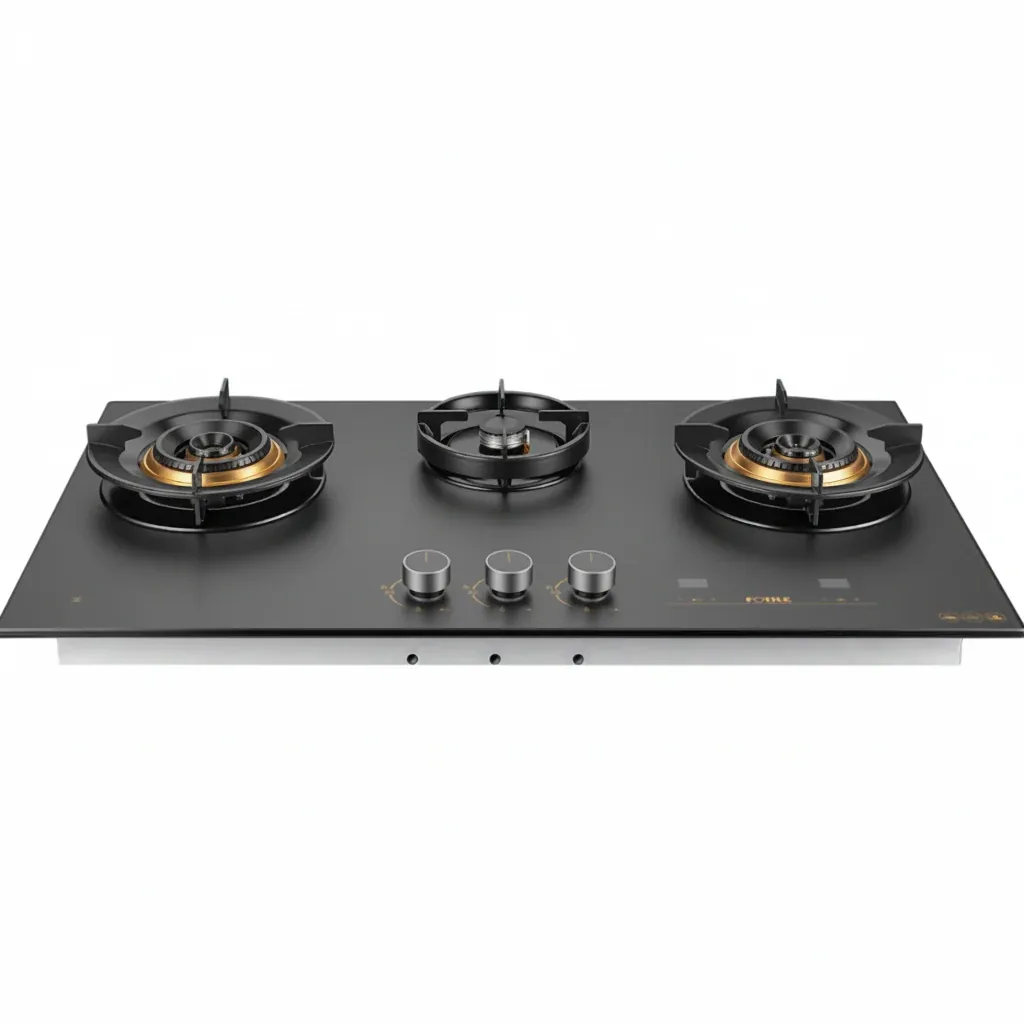 Fotile GLG90315-Y 900mm 3 Burner Hyper Flame Cooktop Matte Grey