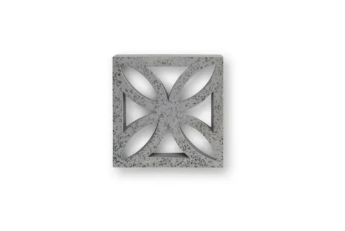 GB Masonry 10.908 Flower Coloured Breeze Block - Nickel