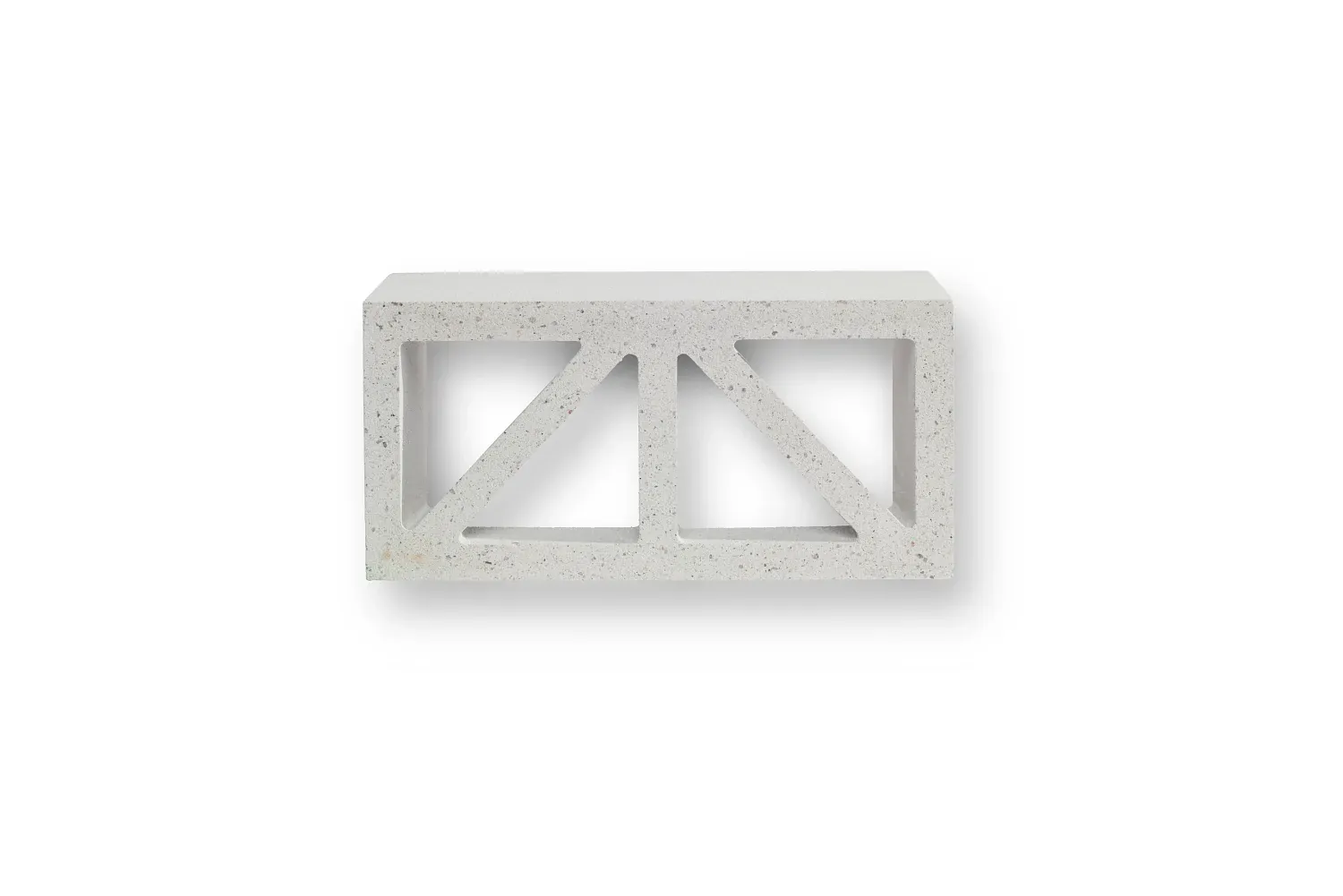 GB Masonry 15.937 Wedge Coloured Breeze Block - Porcelain