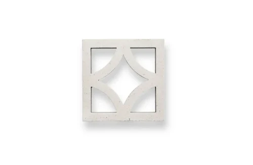 GB Masonry Star Coloured Breeze Block - Porcelain